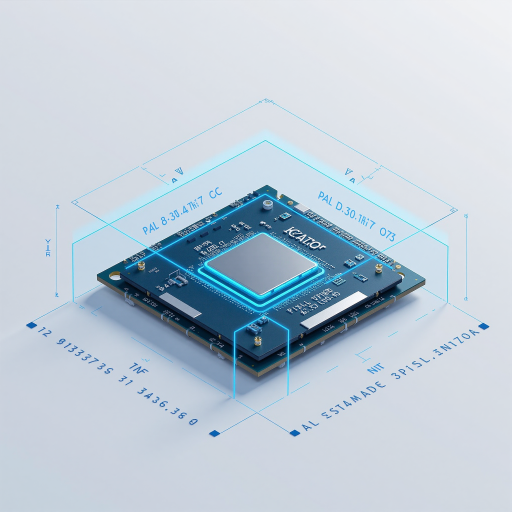 蓝色渐变背景二维码图案，正方形设计，包含微信公众号标识，周围有科技感线条装饰